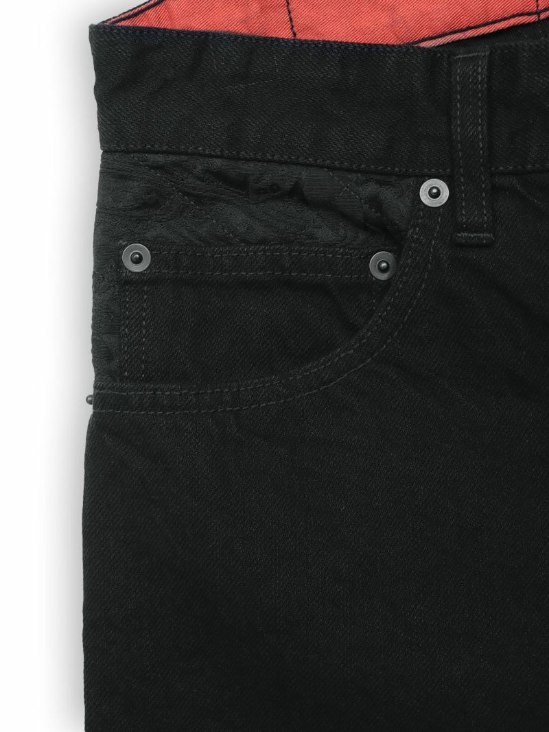 【絡繰魂・漆】“漆桜”総刺繍デニムパンツ