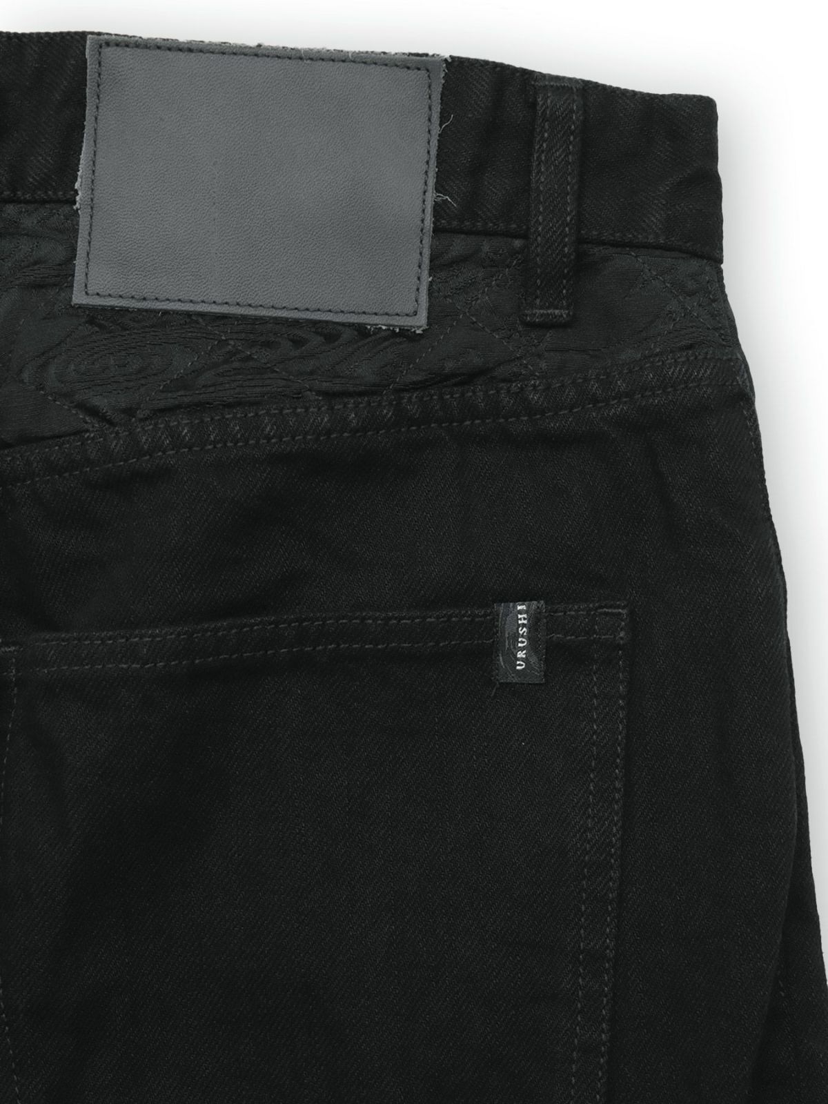 【絡繰魂・漆】“漆桜”総刺繍デニムパンツ