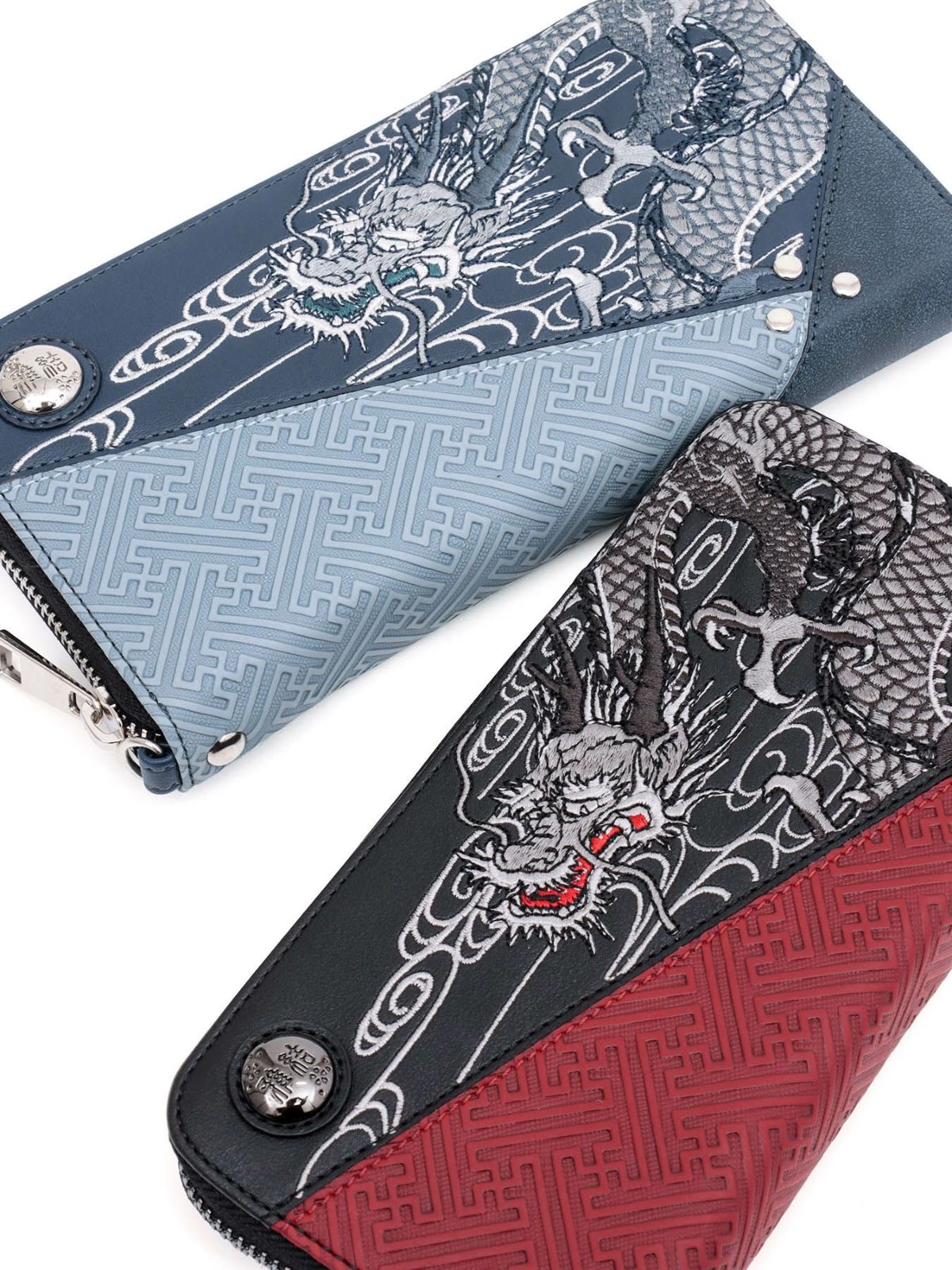 【雅結】“龍神”刺繍入りチェーンウォレット