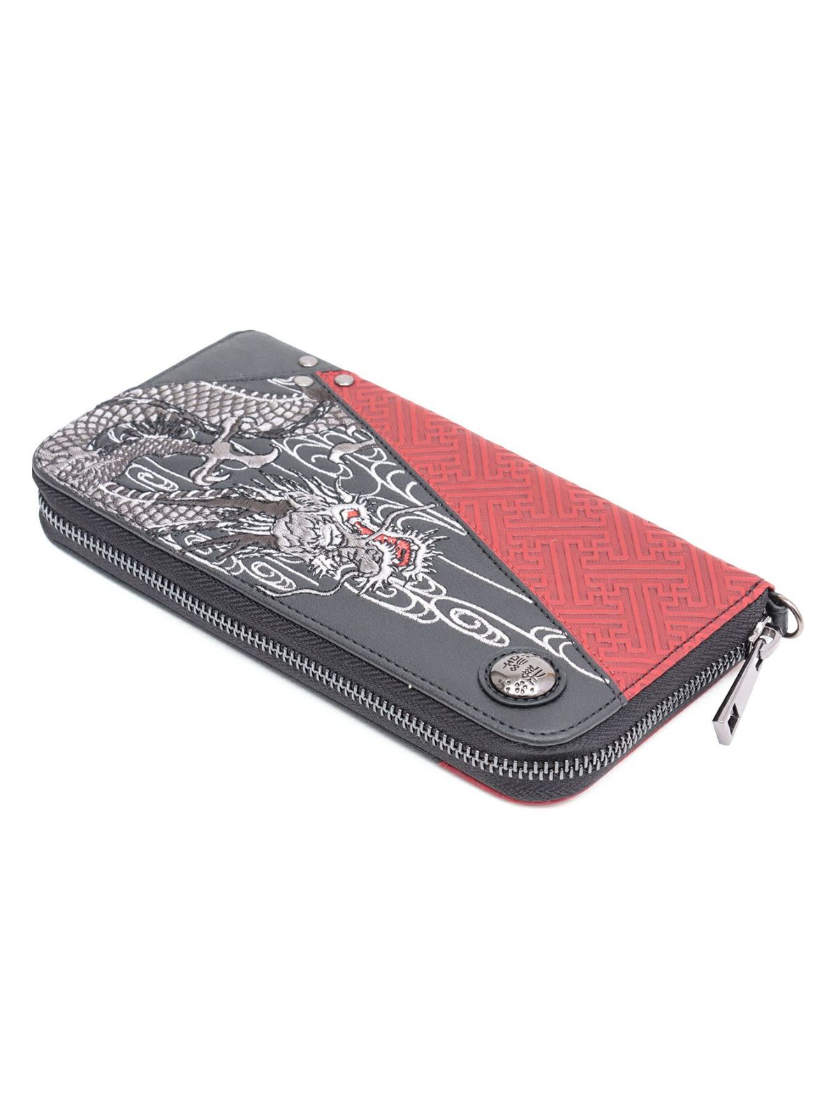 【雅結】“龍神”刺繍入りチェーンウォレット