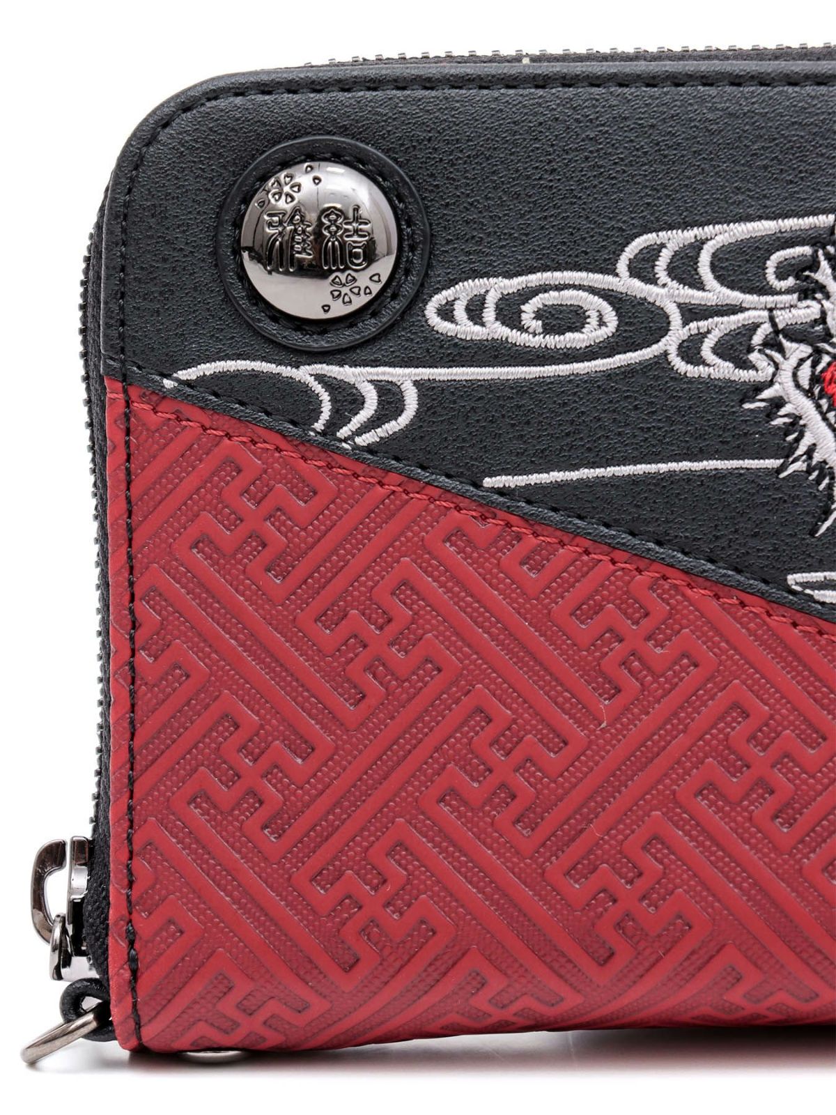 【雅結】“龍神”刺繍入りチェーンウォレット