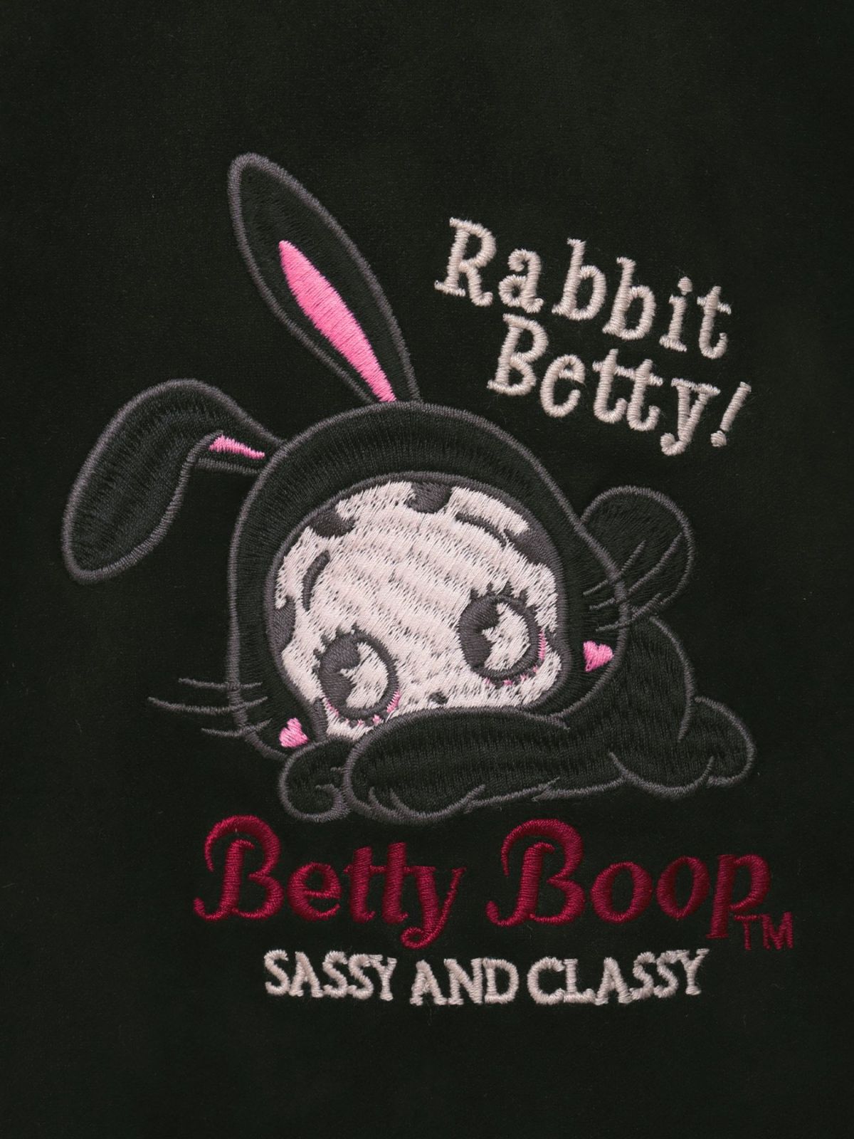 【BETTY BOOP】“RABBIT BETTY”刺繍入りZIPパーカー