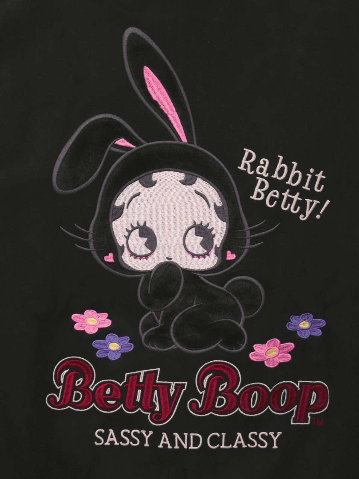 【BETTY BOOP】“RABBIT BETTY”刺繍入りZIPパーカー