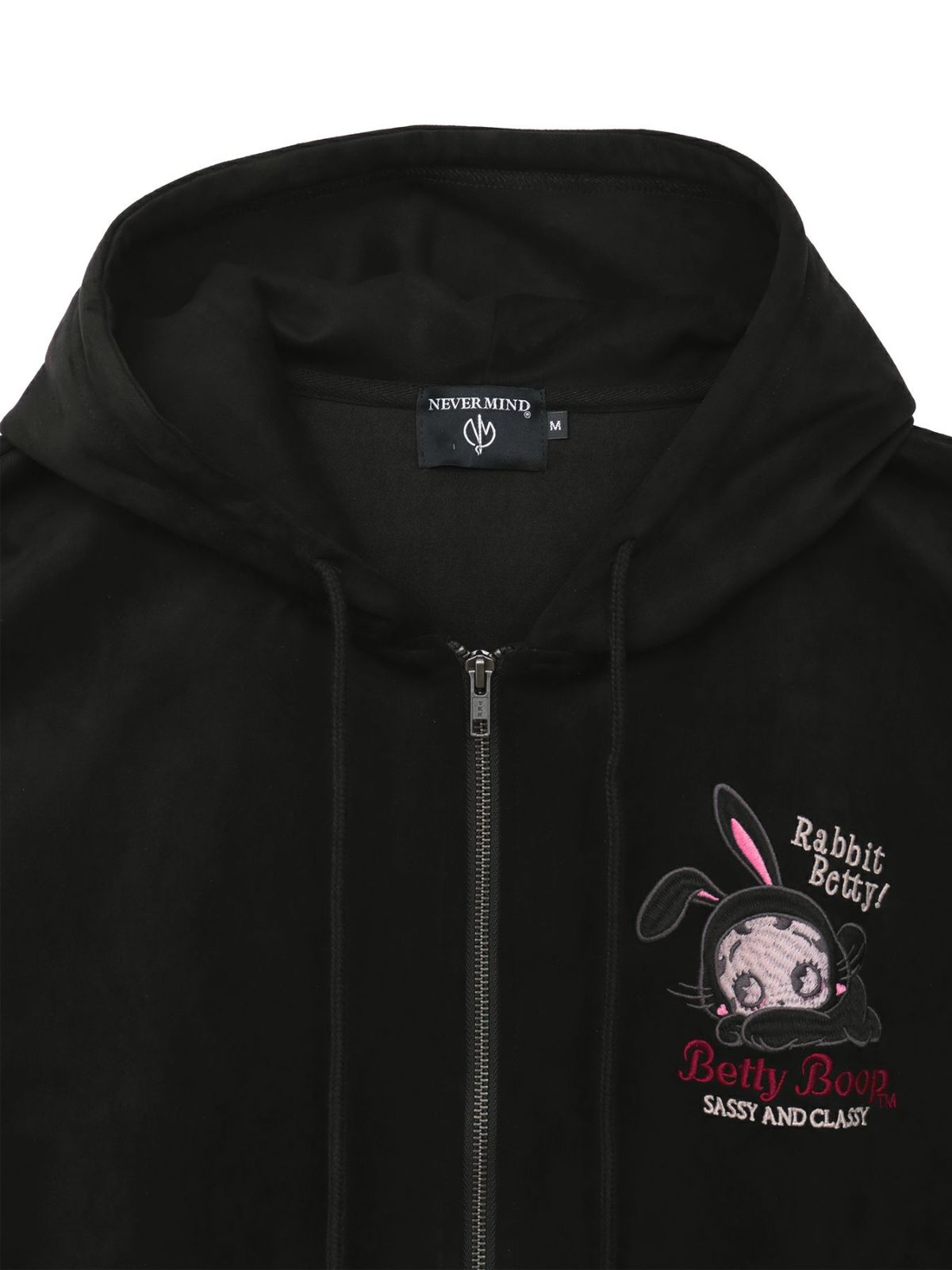【BETTY BOOP】“RABBIT BETTY”刺繍入りZIPパーカー
