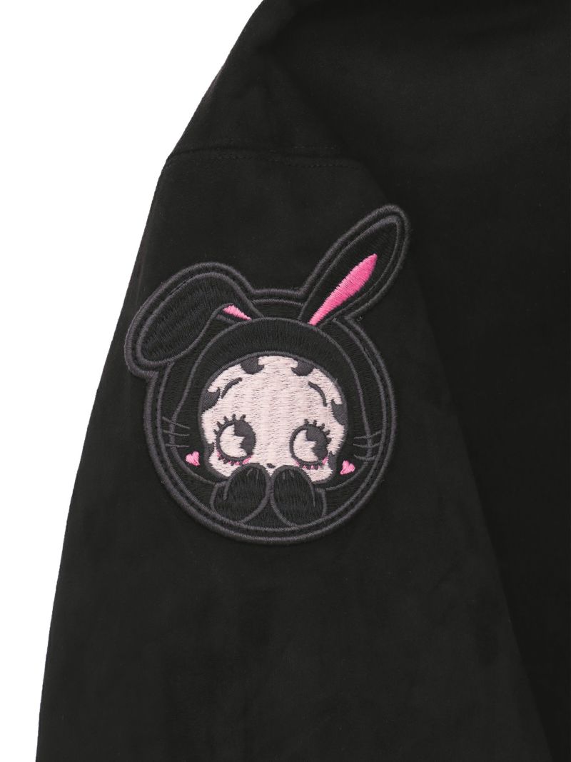 【BETTY BOOP】“RABBIT BETTY”刺繍入りZIPパーカー