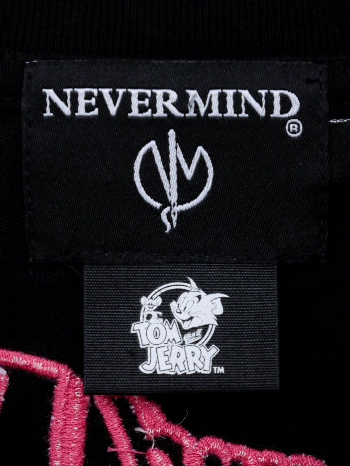 【NEVERMIND×TOM and JERRY】“バイカーズトム＆ジェリー”刺繍入りロンT〔別注〕