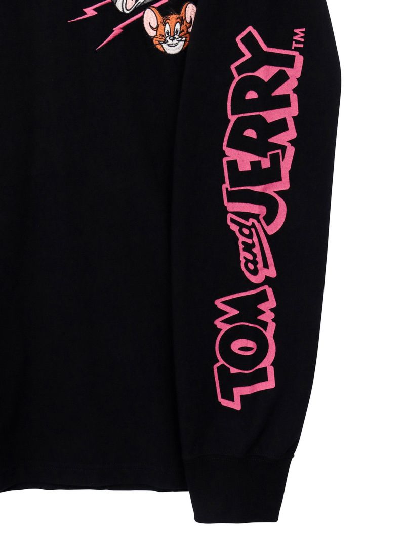 【NEVERMIND×TOM and JERRY】“バイカーズトム＆ジェリー”刺繍入りロンT〔別注〕