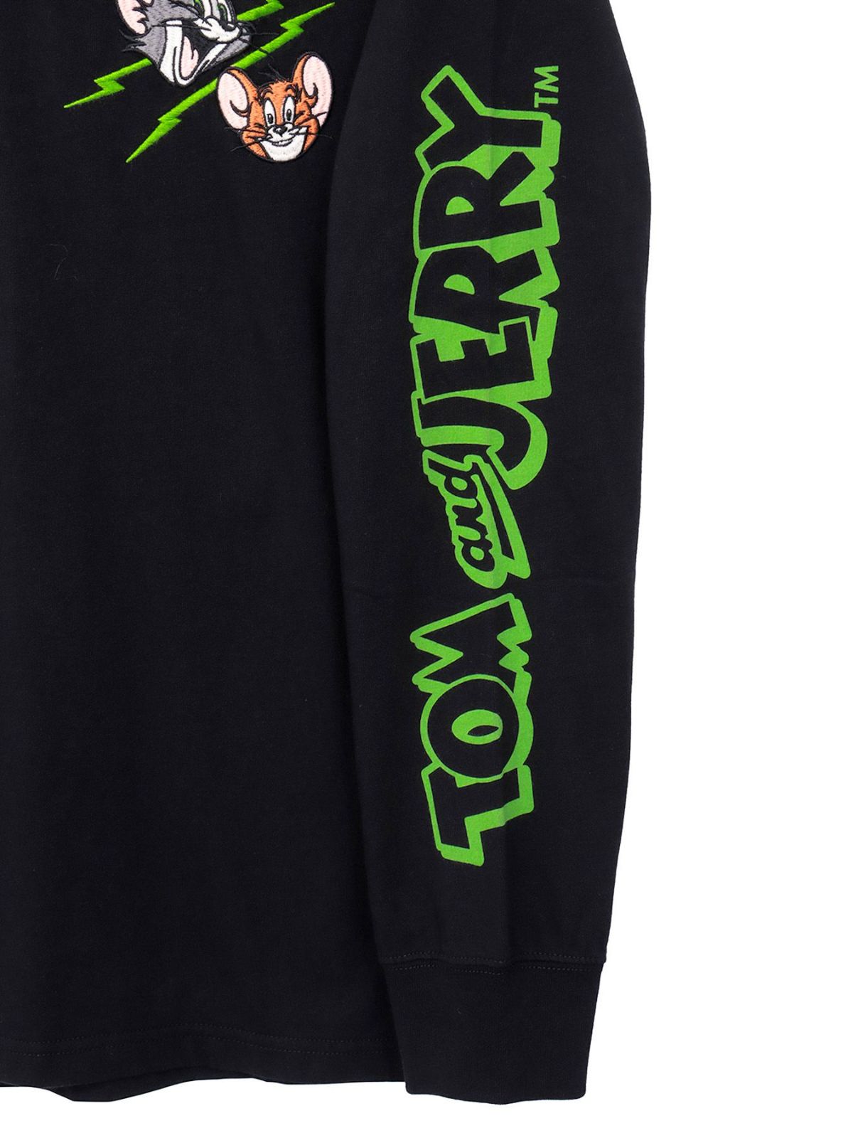 【NEVERMIND×TOM and JERRY】“バイカーズトム＆ジェリー”刺繍入りロンT〔別注：web限定カラー〕