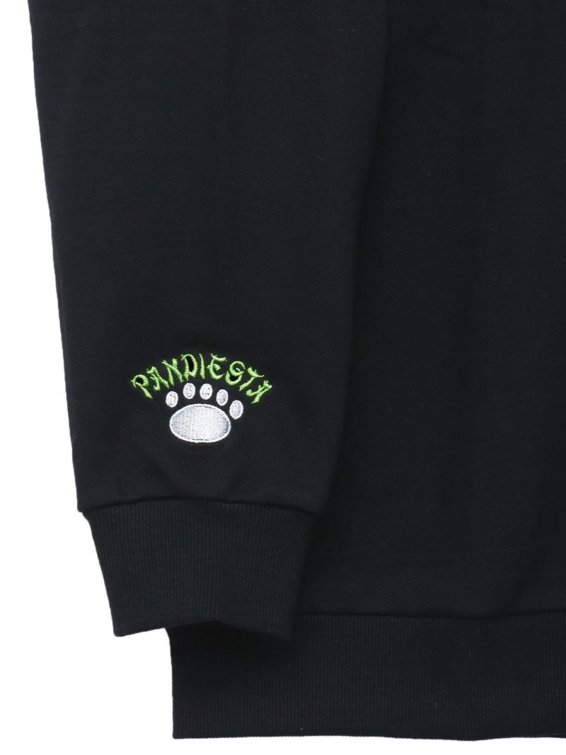  【PANDIESTA JAPAN】“リアル毛並みパンダさん”刺繍入り裏毛トレーナー