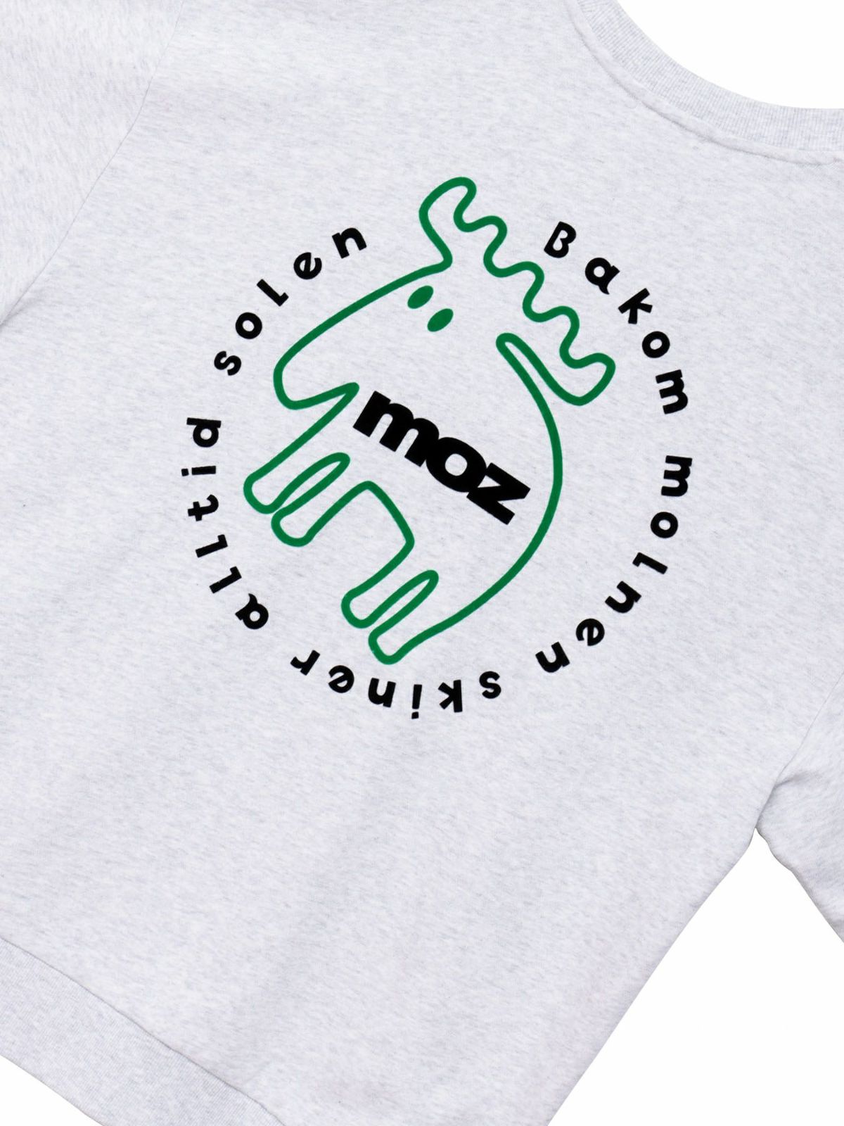  【moz】エルク フロッキープリントトレーナー〔別注〕