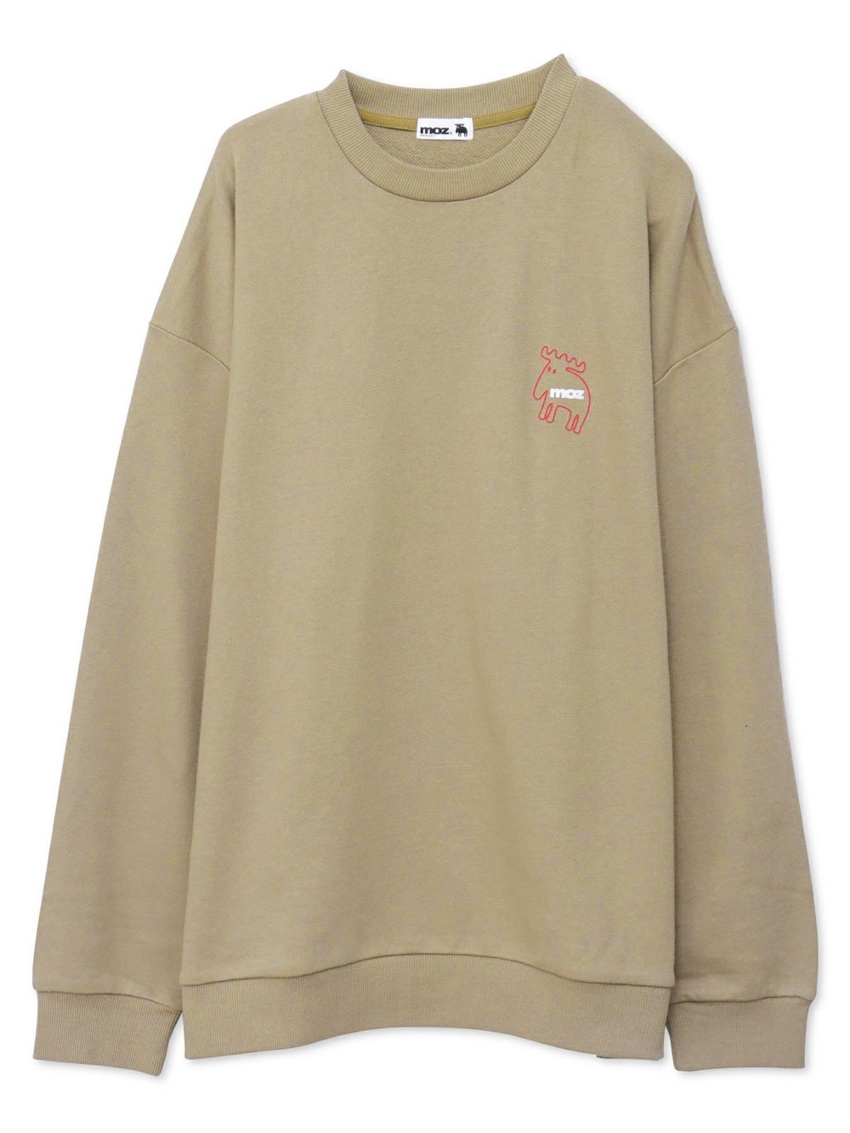  【moz】エルク フロッキープリントトレーナー〔別注〕