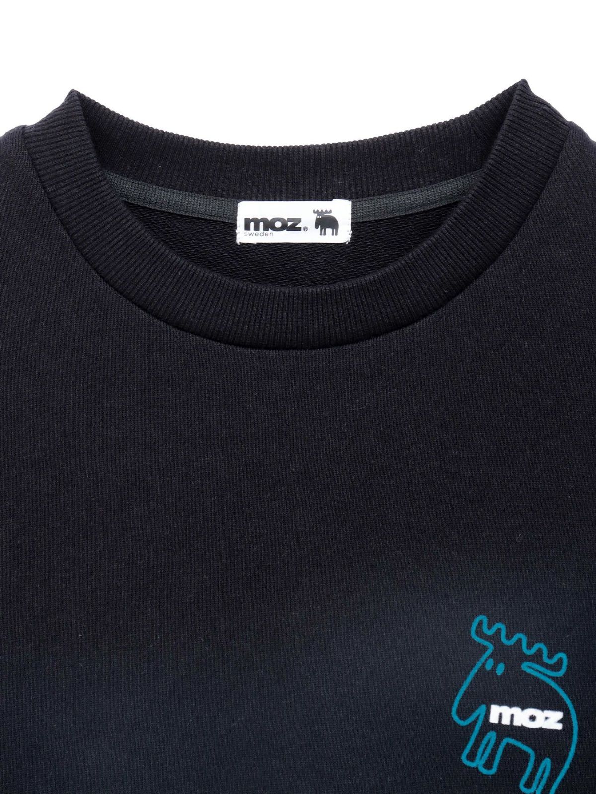  【moz】エルク フロッキープリントトレーナー〔別注〕