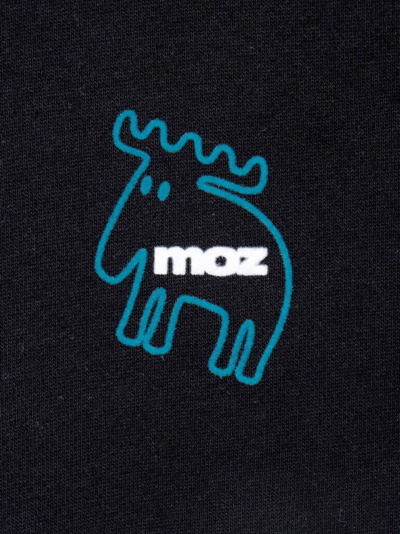  【moz】エルク フロッキープリントトレーナー〔別注〕