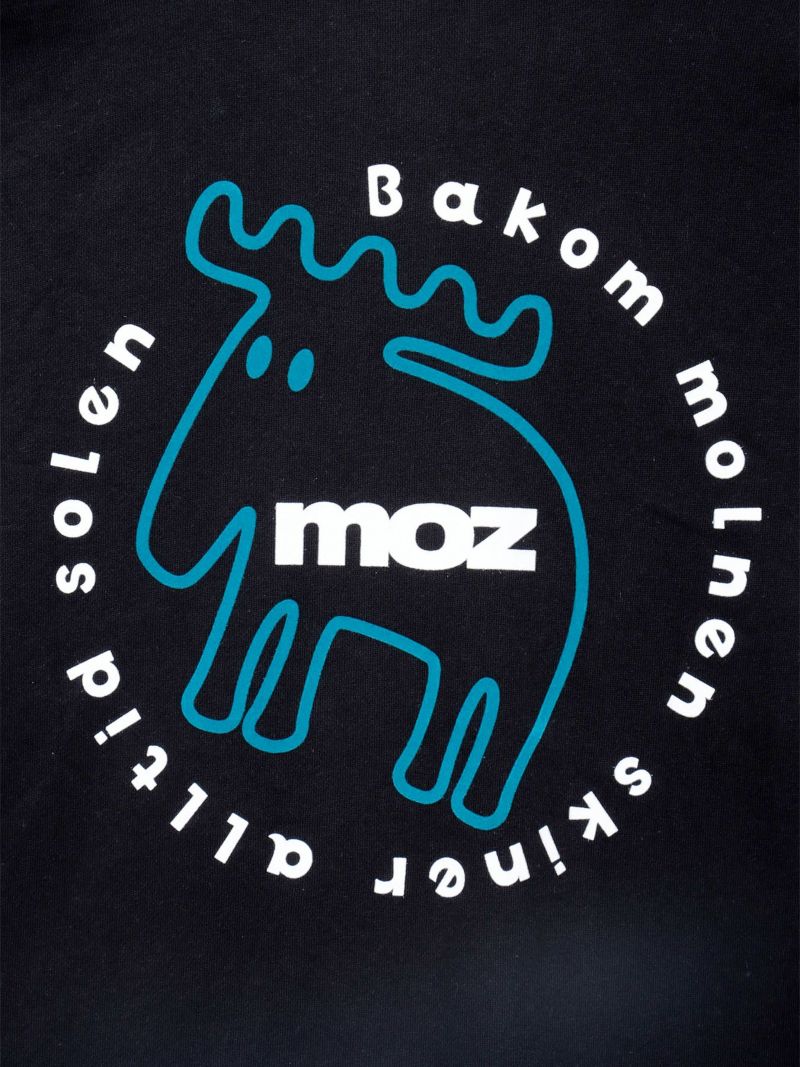  【moz】エルク フロッキープリントトレーナー〔別注〕