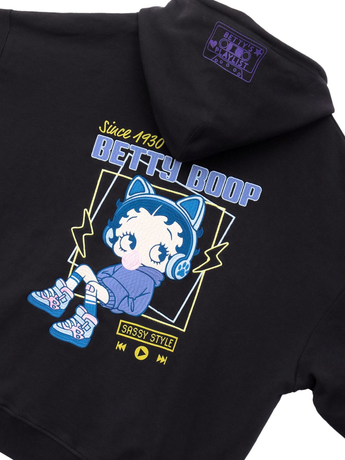 【BETTY BOOP】“TOXIC BETTY”刺繍入りZIPパーカー〔別注〕