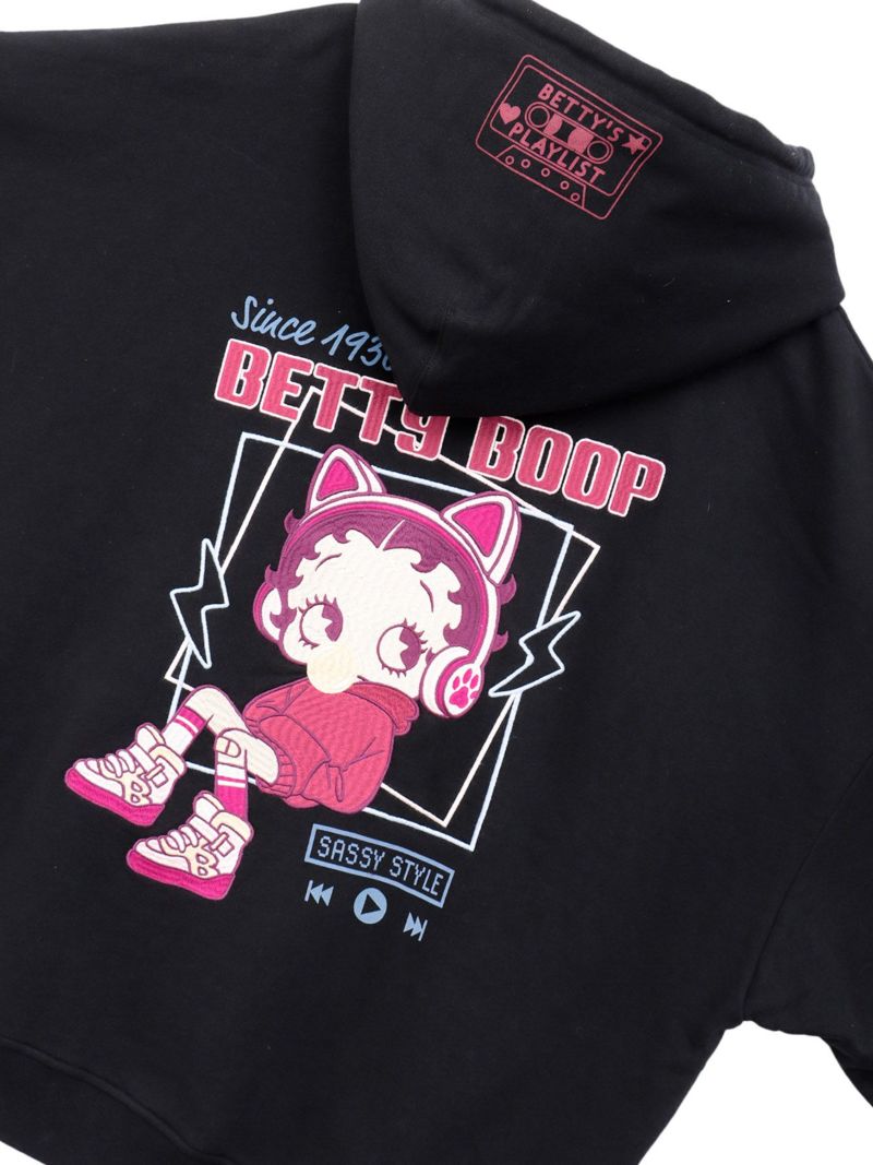 【BETTY BOOP】“TOXIC BETTY”刺繍入りZIPパーカー〔別注：web限定カラー〕