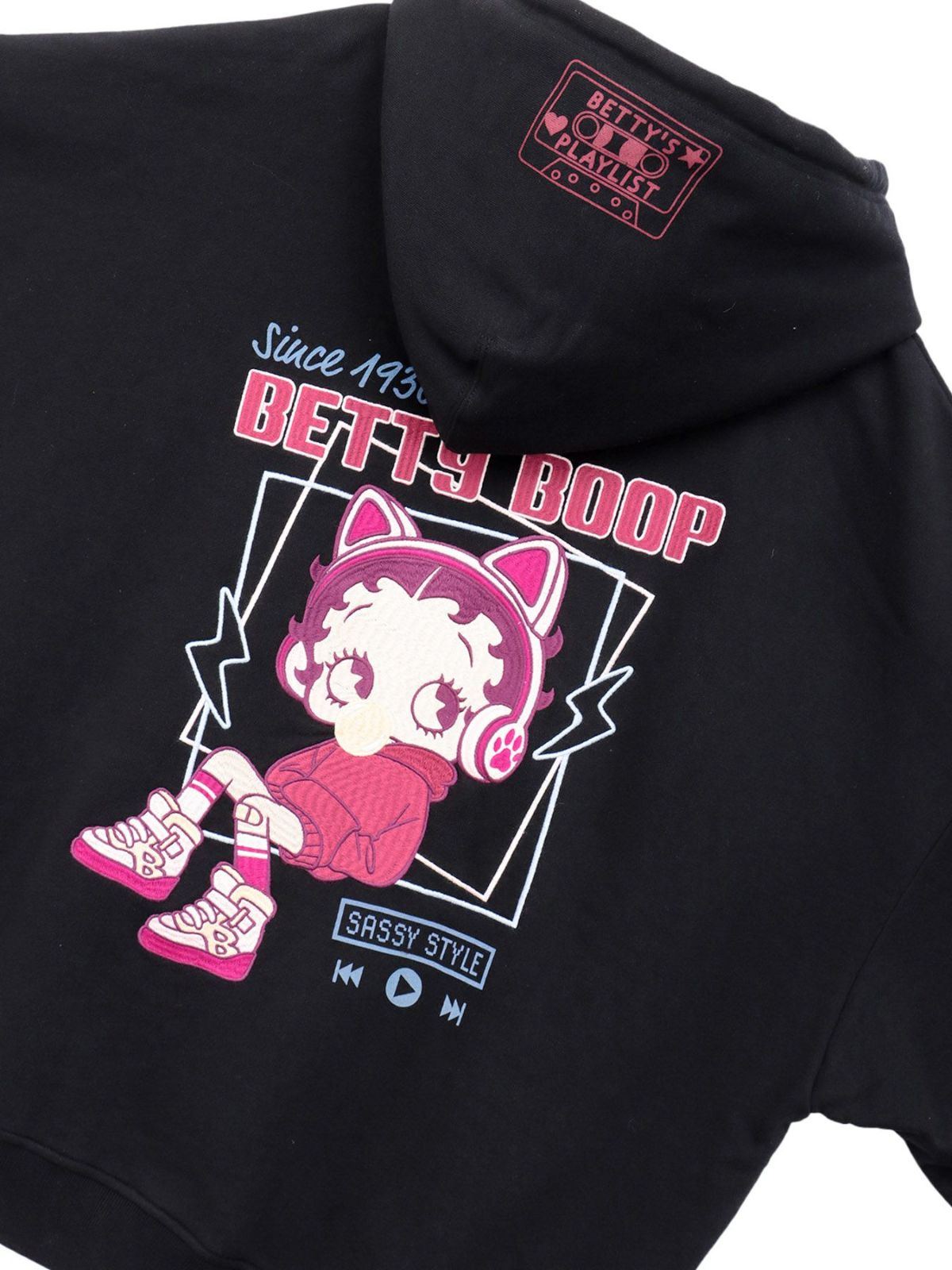 【BETTY BOOP】“TOXIC BETTY”刺繍入りZIPパーカー〔別注：web限定カラー〕