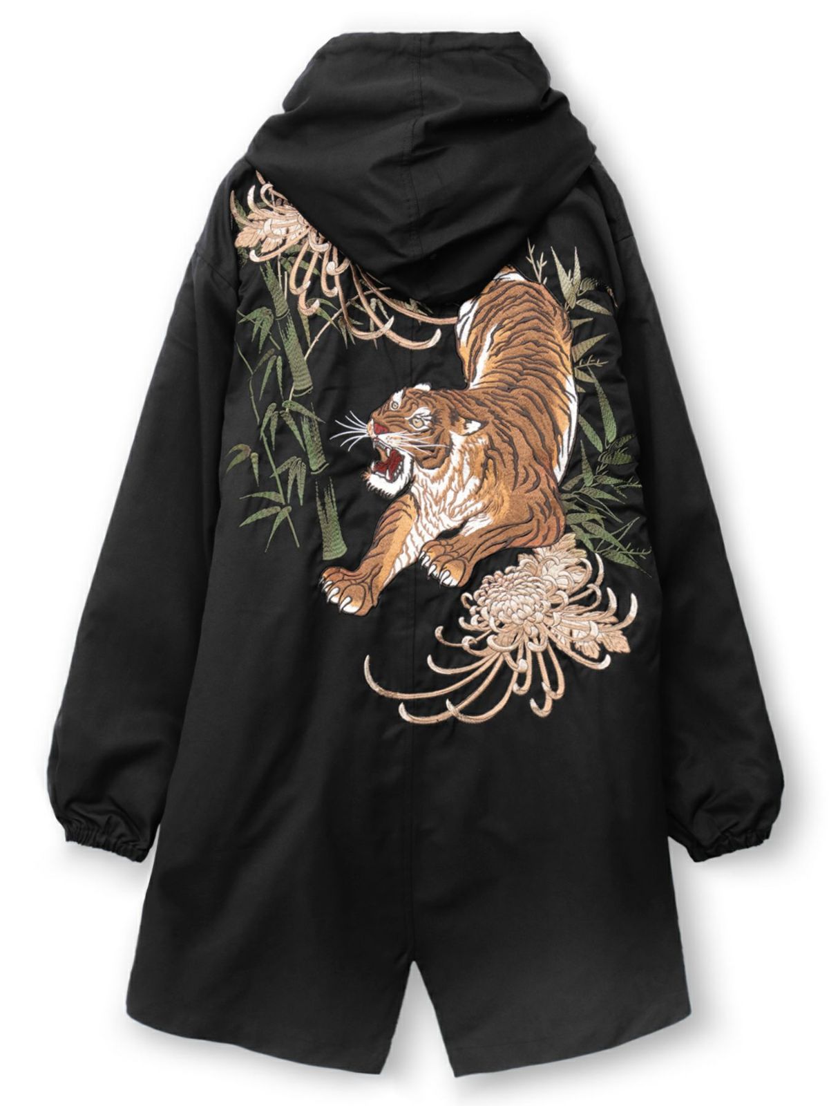 【絡繰魂・粋】“信長の虎”総刺繍2WAYモッズコート