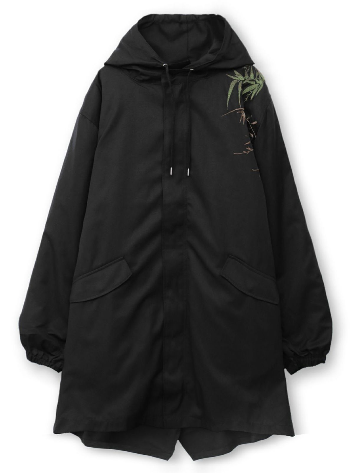 【絡繰魂・粋】“信長の虎”総刺繍2WAYモッズコート