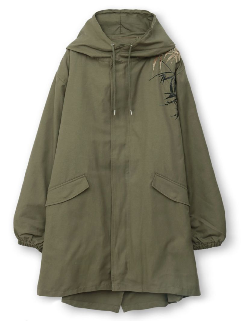 【絡繰魂・粋】“信長の虎”総刺繍2WAYモッズコート