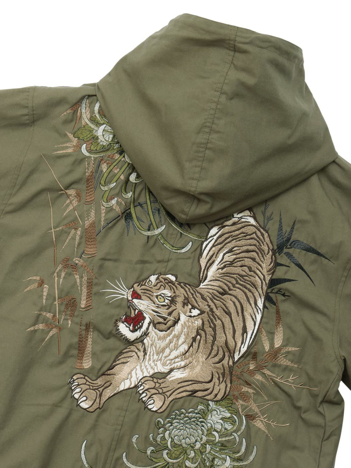 【絡繰魂・粋】“信長の虎”総刺繍2WAYモッズコート