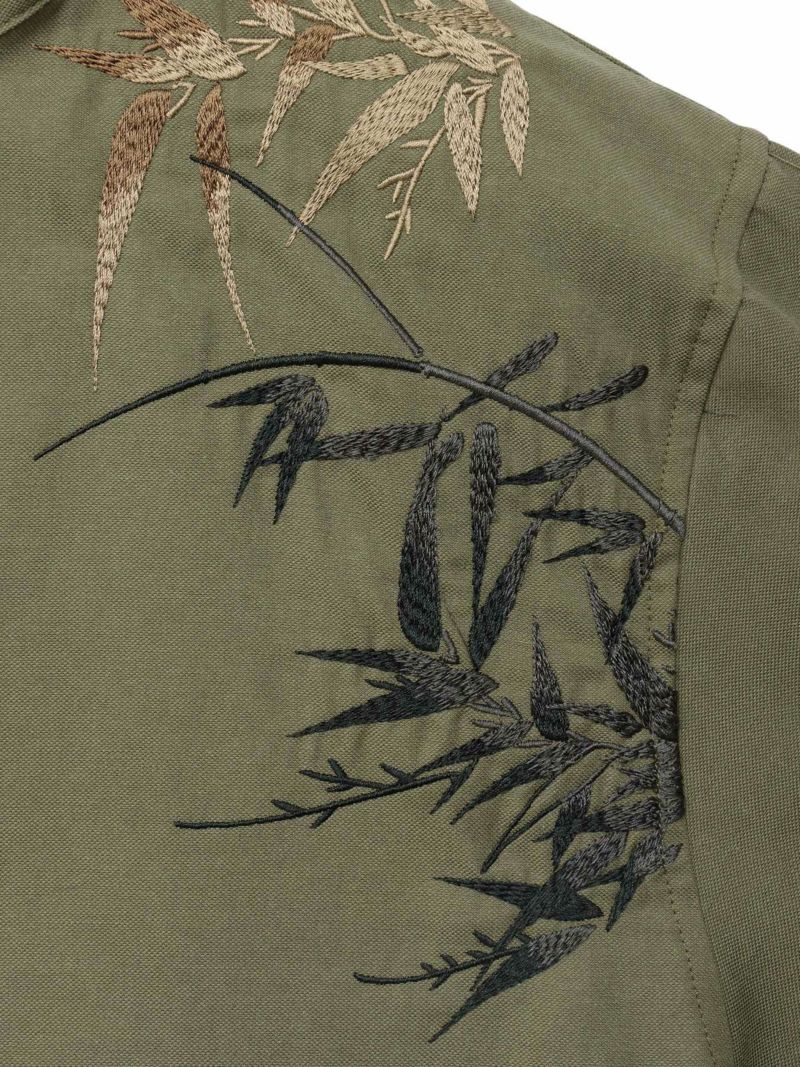 【絡繰魂・粋】“信長の虎”総刺繍2WAYモッズコート