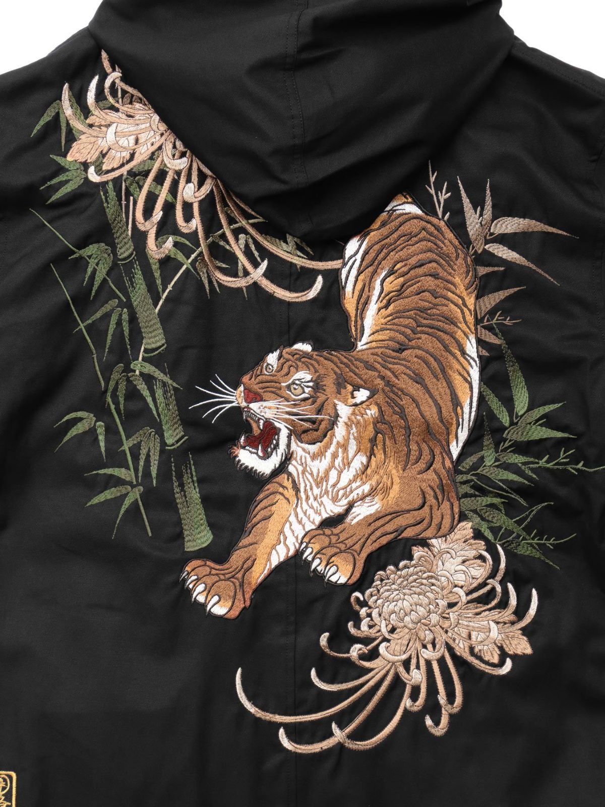 【絡繰魂・粋】“信長の虎”総刺繍2WAYモッズコート