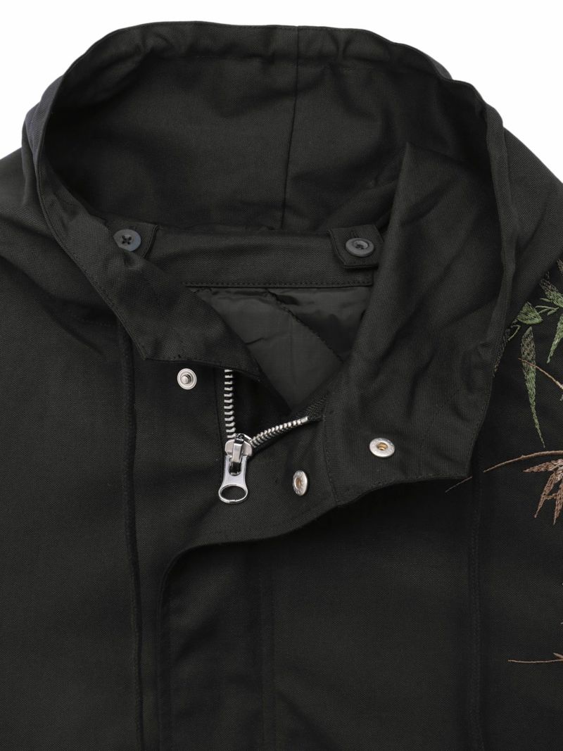 【絡繰魂・粋】“信長の虎”総刺繍2WAYモッズコート