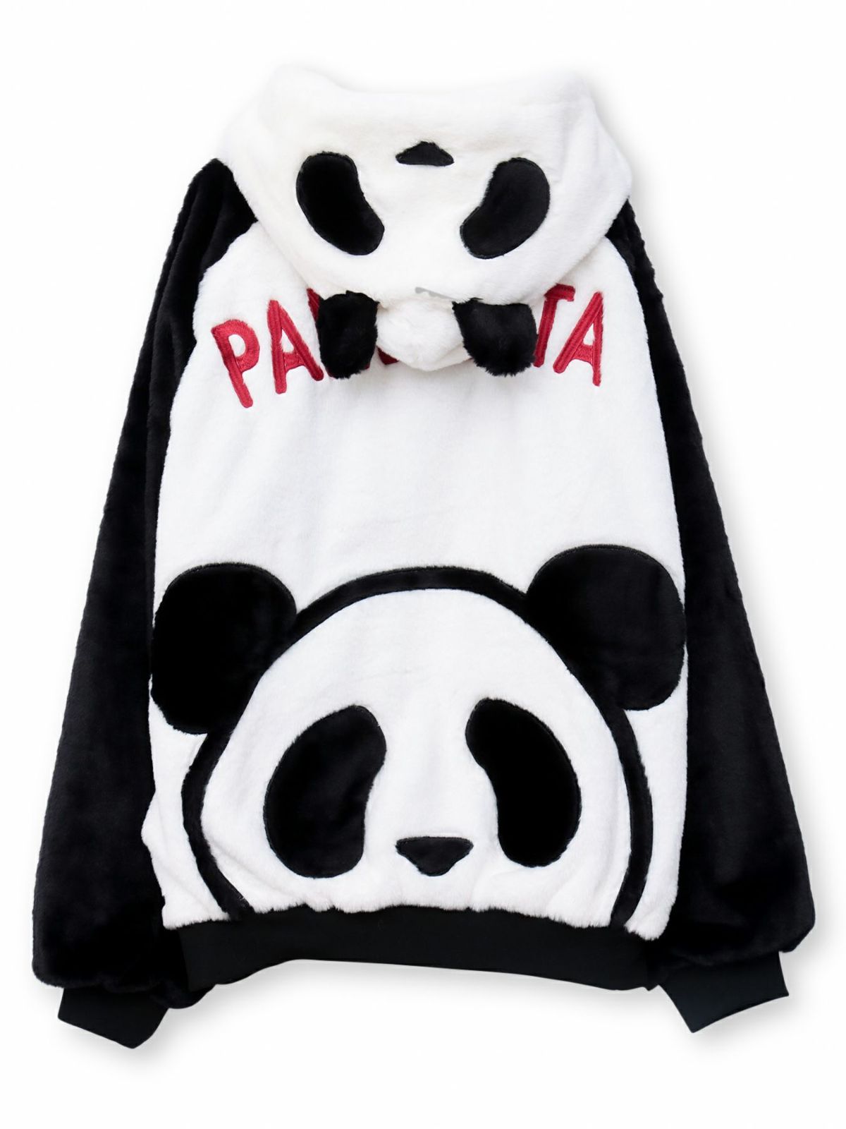 【PANDIESTA JAPAN】ラグラン切替フェイクファーなりきりZIPパーカー