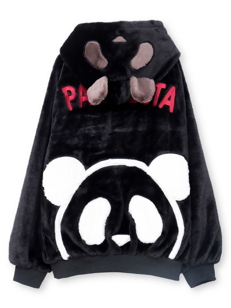 【PANDIESTA JAPAN】ラグラン切替フェイクファーなりきりZIPパーカー