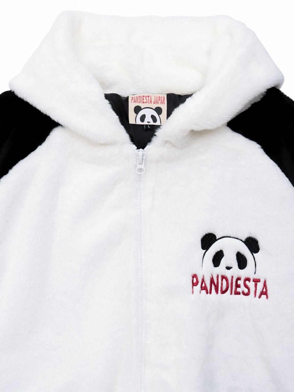 【PANDIESTA JAPAN】ラグラン切替フェイクファーなりきりZIPパーカー
