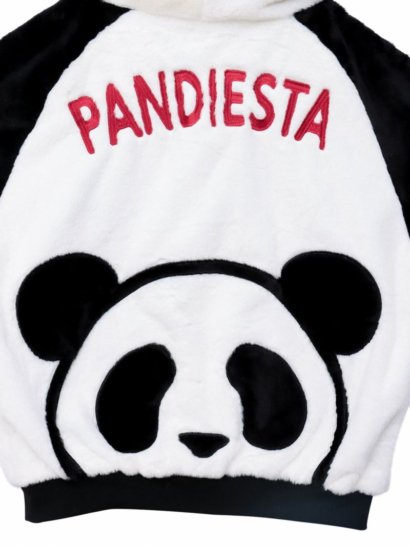 【PANDIESTA JAPAN】ラグラン切替フェイクファーなりきりZIPパーカー