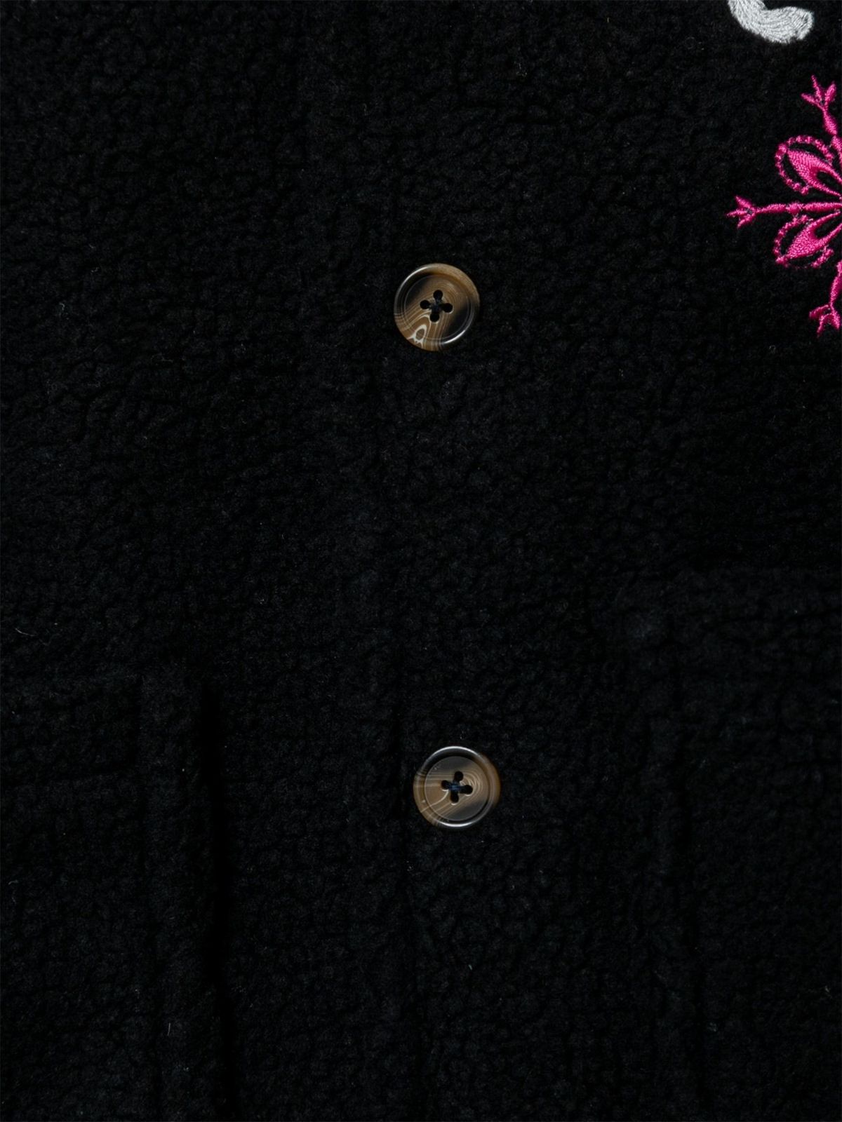 【今昔 -KON-JAKU-】“鮮やかな結晶”刺繍入りボアコート