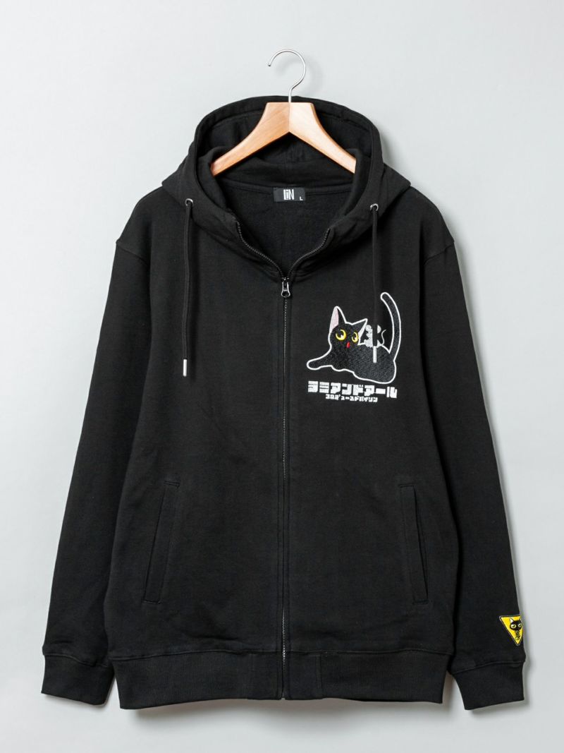 【LiN】“アートなLamy&Earl”刺入りZIPパーカー