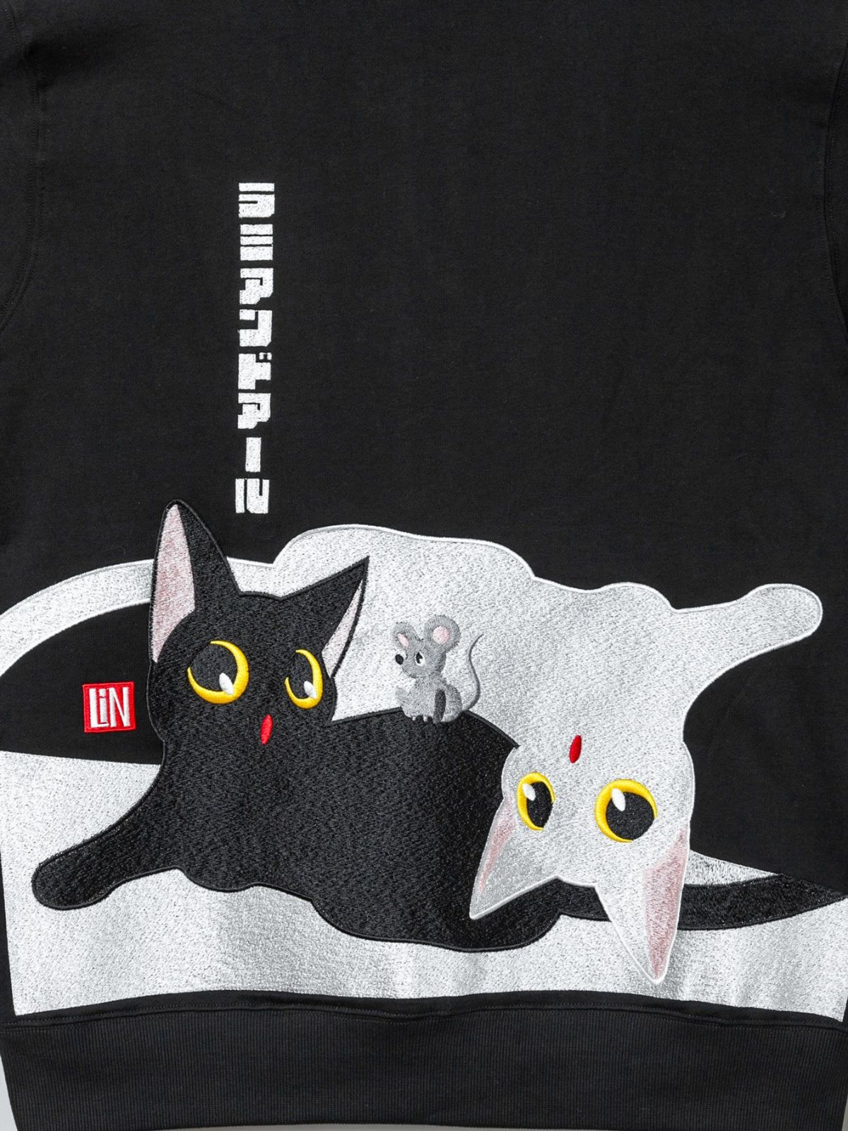 【LiN】“アートなLamy&Earl”刺入りZIPパーカー