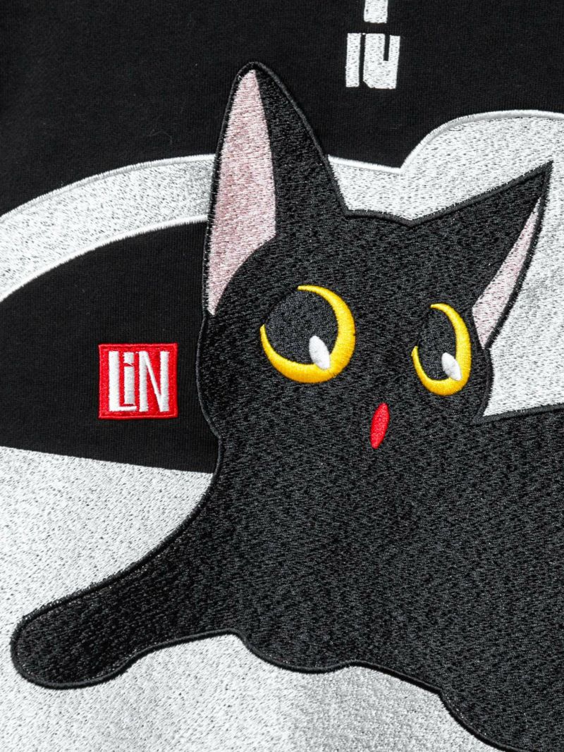 【LiN】“アートなLamy&Earl”刺入りZIPパーカー