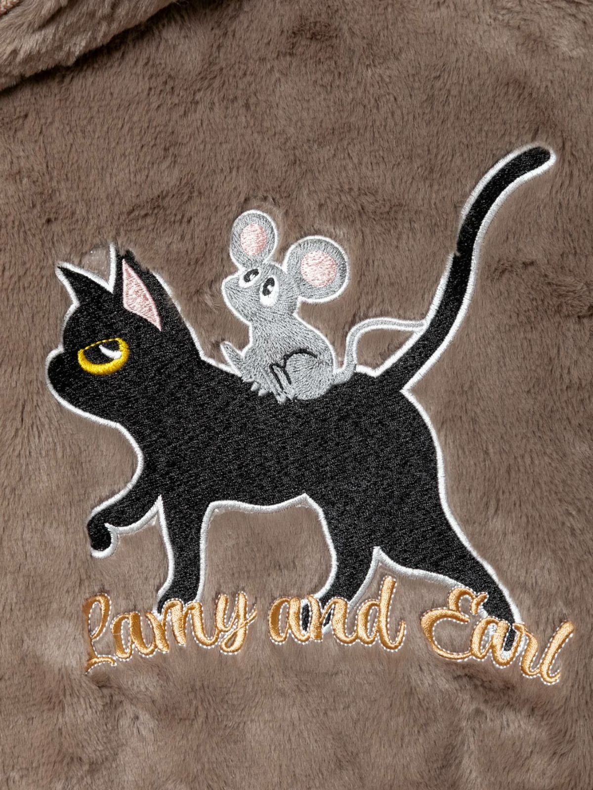 【LiN】“Lamy & Earl雨上がりの午後”フェイクファーZIPパーカー