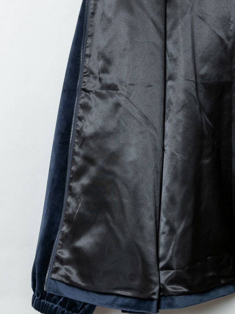 【今昔 -KON-JAKU-】“花のおくりもの”刺繍入りベロアフードJKT