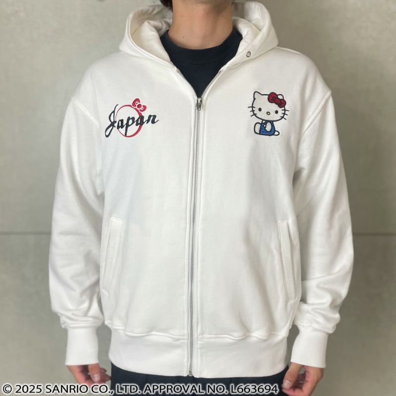【絡繰魂×HELLO KITTY】“UKIYOE”刺入りZIPパーカー