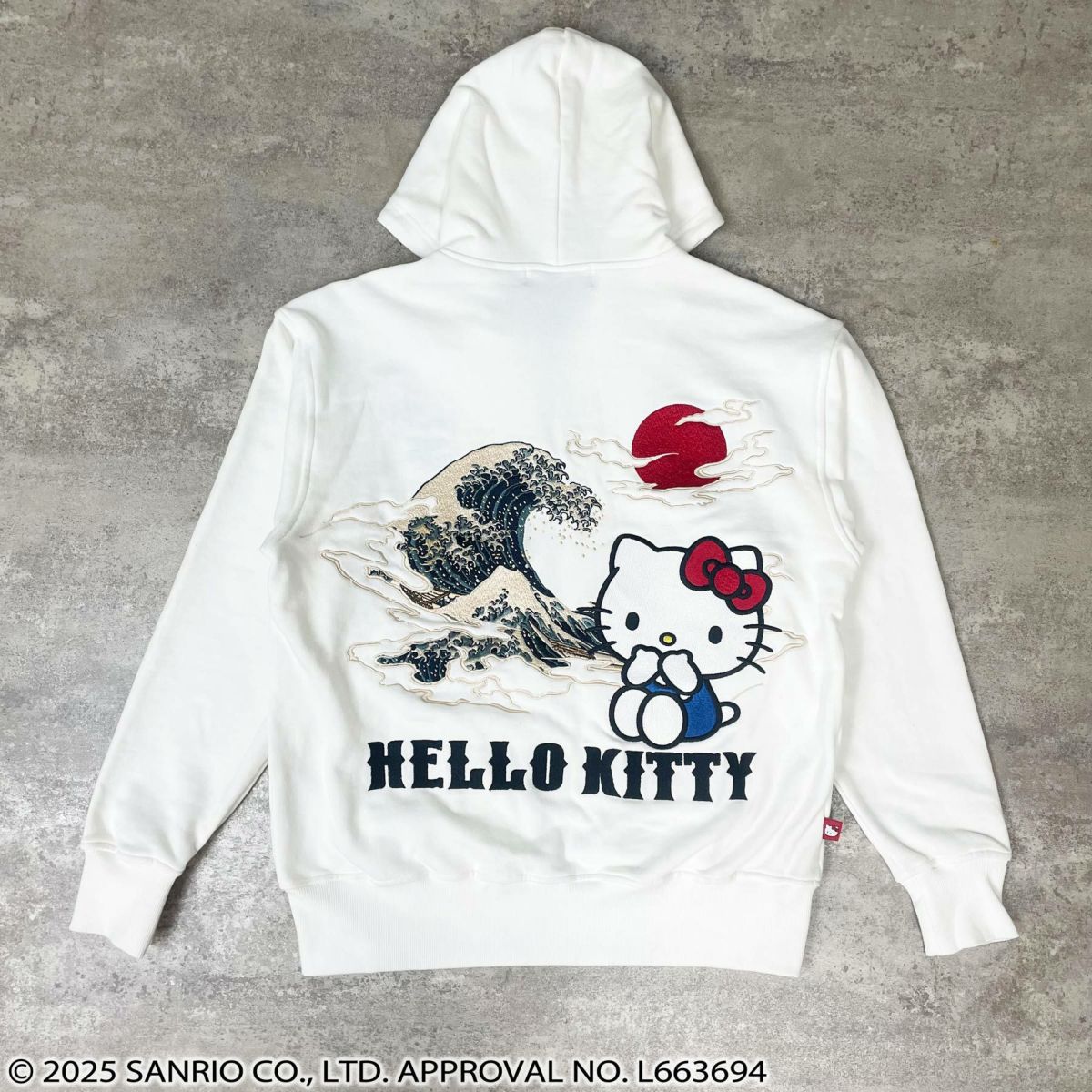 【絡繰魂×HELLO KITTY】“UKIYOE”刺入りZIPパーカー