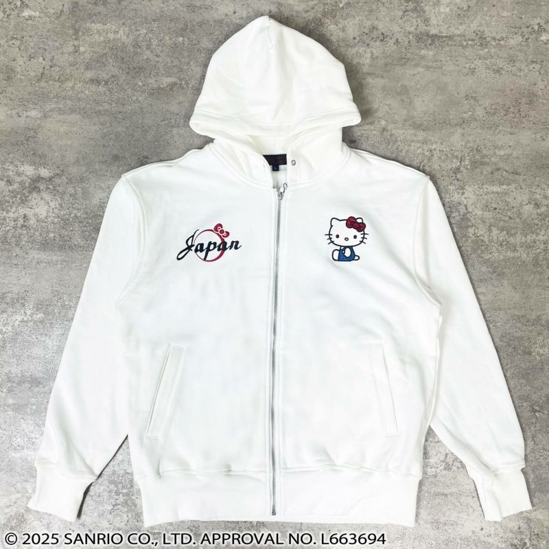 【絡繰魂×HELLO KITTY】“UKIYOE”刺入りZIPパーカー