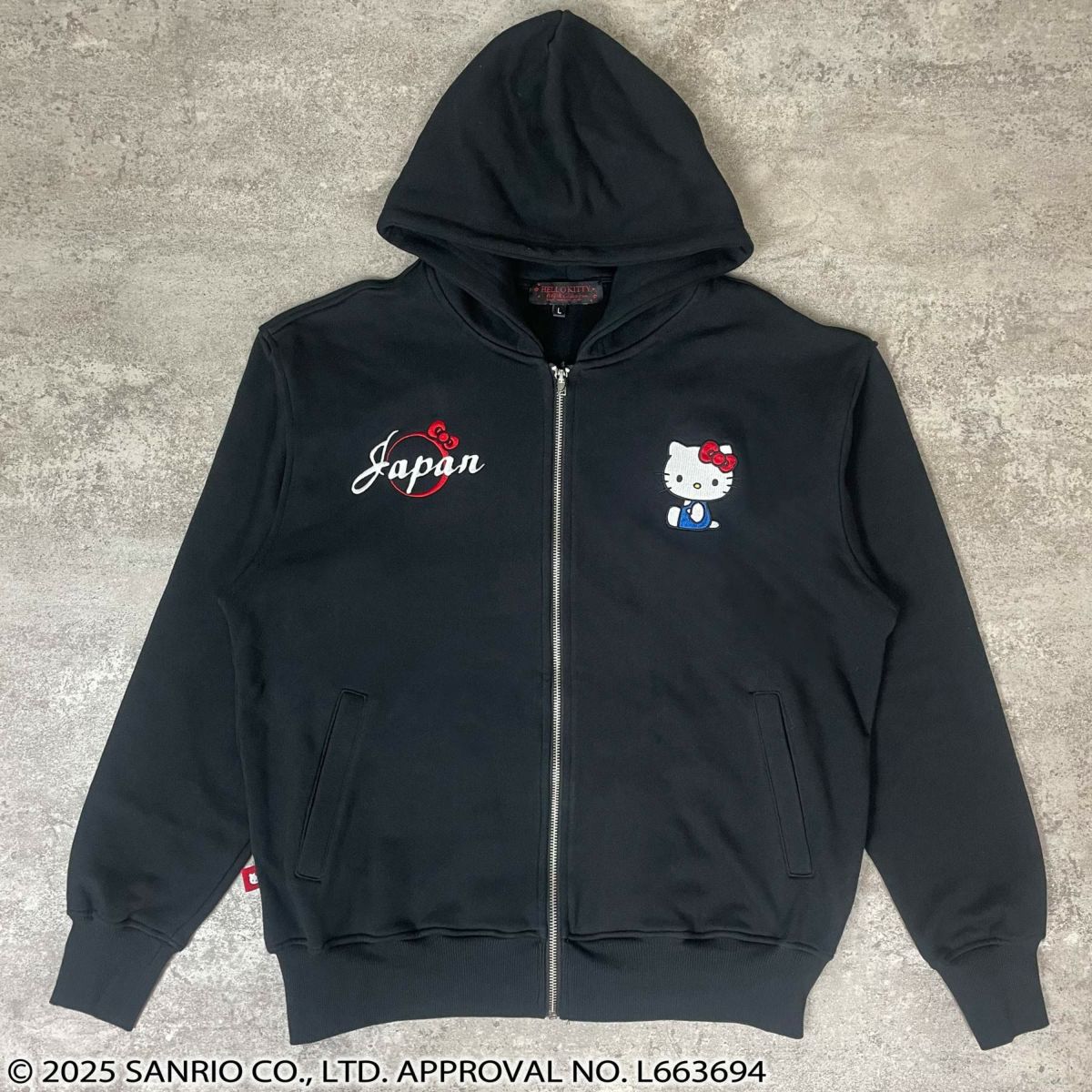 【絡繰魂×HELLO KITTY】“UKIYOE”刺入りZIPパーカー