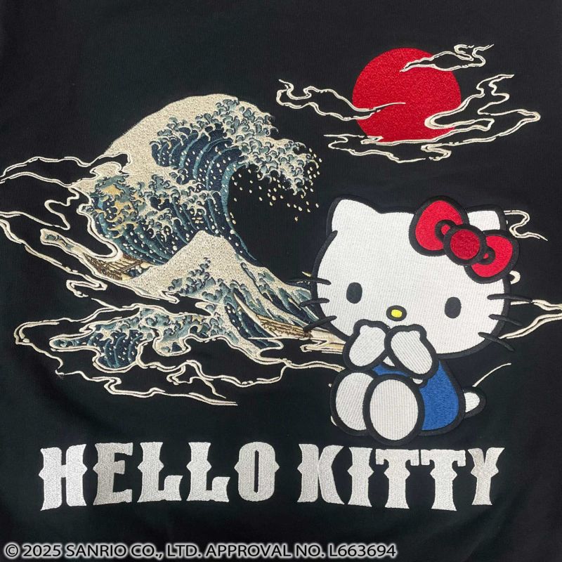 【絡繰魂×HELLO KITTY】“UKIYOE”刺入りZIPパーカー