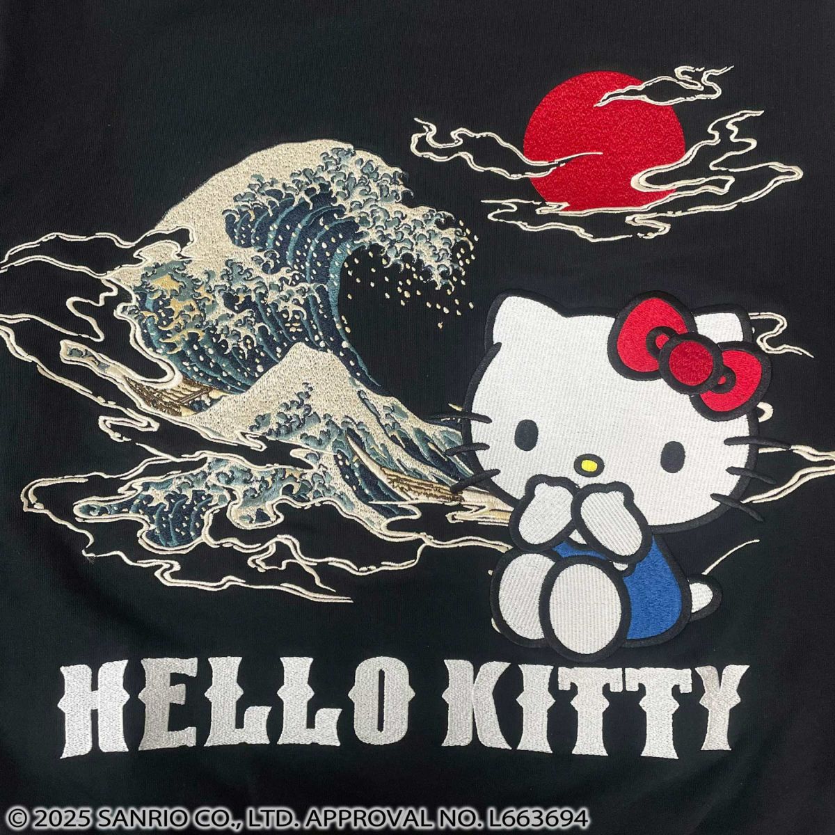 【絡繰魂×HELLO KITTY】“UKIYOE”刺入りZIPパーカー