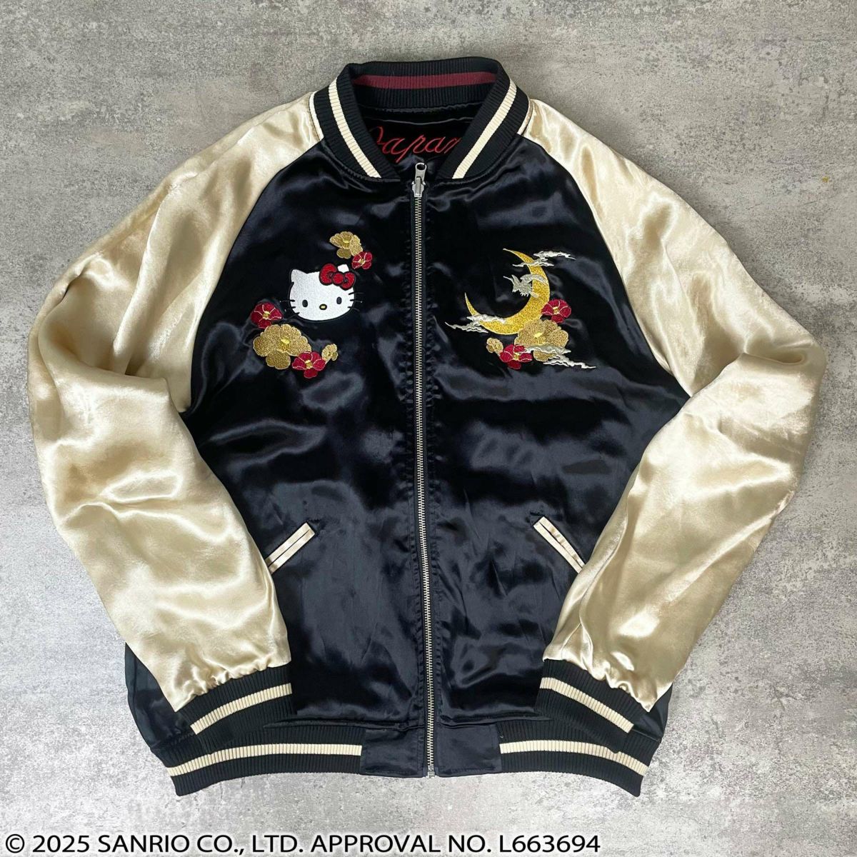 【絡繰魂×HELLO KITTY】“NIPPON RETORO”総刺繍リバーシブルスカジャン
