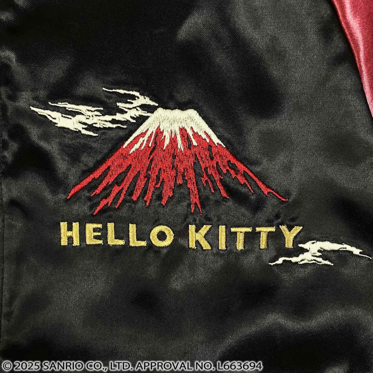 【絡繰魂×HELLO KITTY】“NIPPON RETORO”総刺繍リバーシブルスカジャン