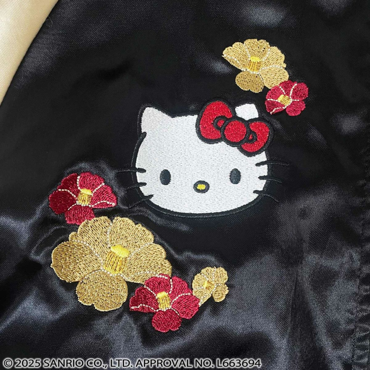 【絡繰魂×HELLO KITTY】“NIPPON RETORO”総刺繍リバーシブルスカジャン