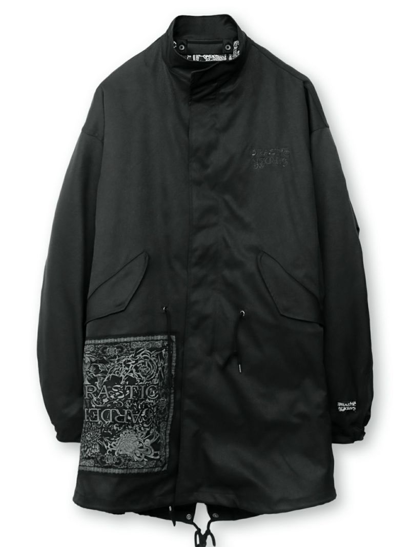  【DRASTIC GARDEN】“劇薬ノ園”刺繍入り3WAYモッズコート