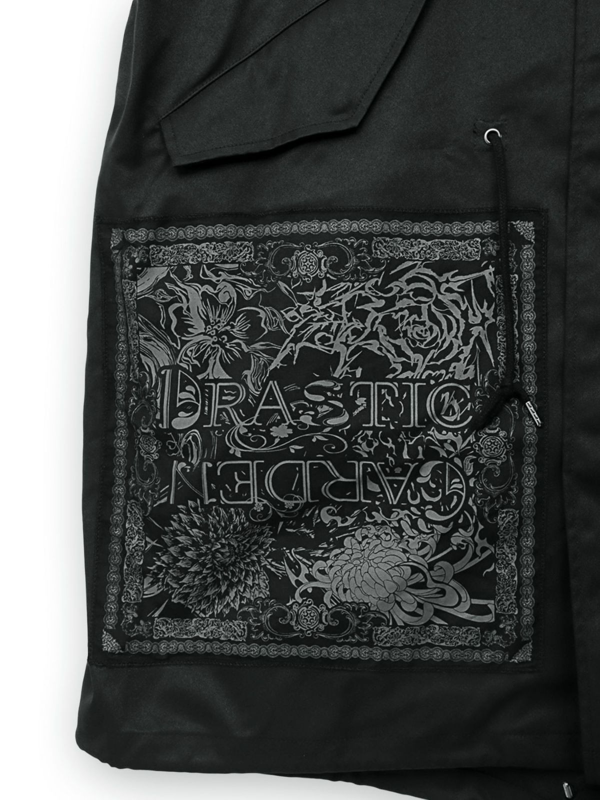  【DRASTIC GARDEN】“劇薬ノ園”刺繍入り3WAYモッズコート