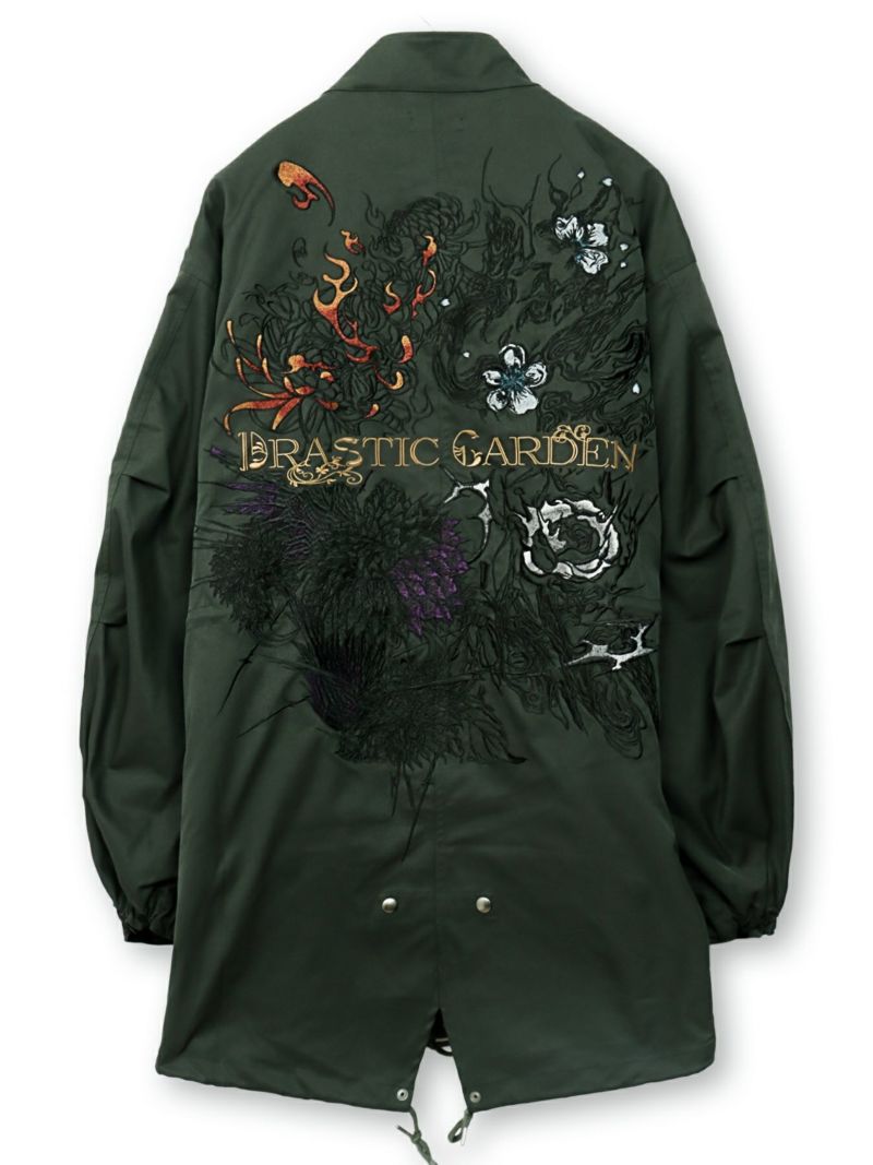  【DRASTIC GARDEN】“劇薬ノ園”刺繍入り3WAYモッズコート